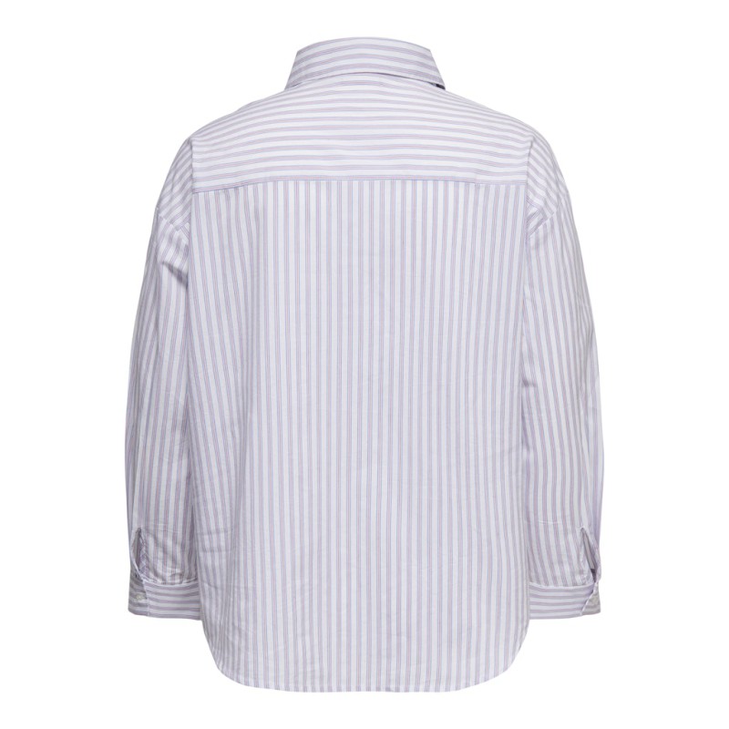 ONLY CARMAKOMA Liah langærmet Blonde skjorte - Bright White