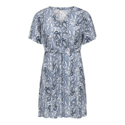 ONLY CARMAKOMA Vida kortærmet kjole - Coronet Blue