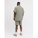 JACK & JONES PLUS Jaiden Patras jogger shorts - Seagrass