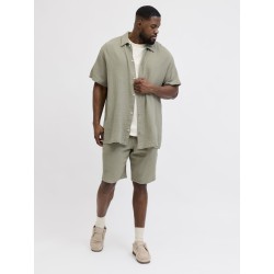 JACK & JONES PLUS Jaiden Patras jogger shorts - Seagrass