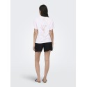 ONLY Emmima kortærmet t-shirt - Bright White w. Emmina too much front