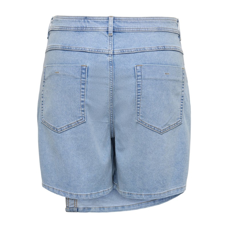 ONLY CARMAKOMA Lesly denim skort - Light Blue Denim - størrelser passer ikke