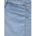 ONLY CARMAKOMA Lesly denim skort - Light Blue Denim - størrelser passer ikke