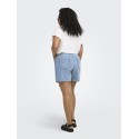 ONLY CARMAKOMA Lesly denim skort - Light Blue Denim - størrelser passer ikke
