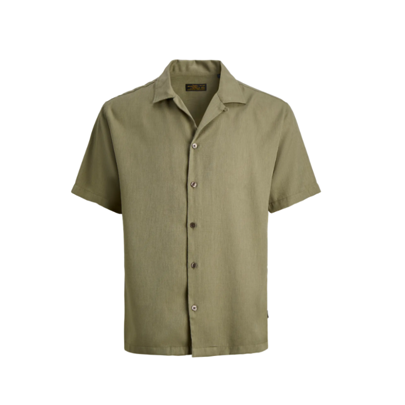 JACK & JONES Blurico Tencel kortærmet skjorte - Mermaid