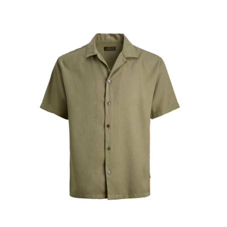 JACK & JONES Blurico Tencel kortærmet skjorte - Mermaid