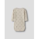 NAME IT BABY Hitta langærmet body - Almond Milk