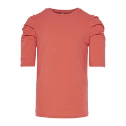 KIDS ONLY Live Love 2/4 Puff Ærme Top - Deep Sea Coral