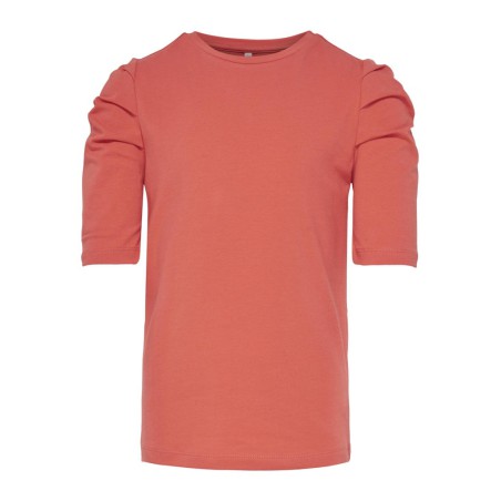 KIDS ONLY Live Love 2/4 Puff Ærme Top - Deep Sea Coral