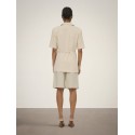 JDY Naomi hør kortærmet blazer - Wheat