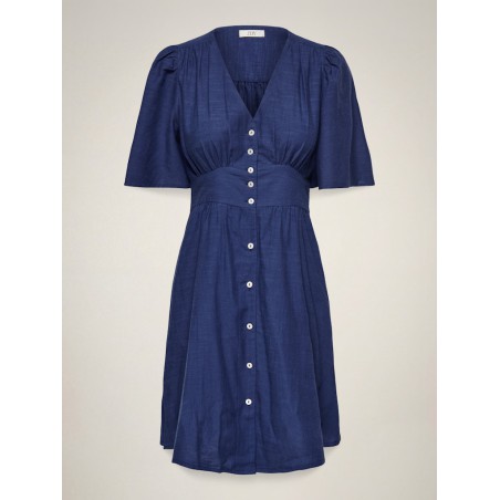 JDY Nora Kortærmet kjole - Medieval Blue