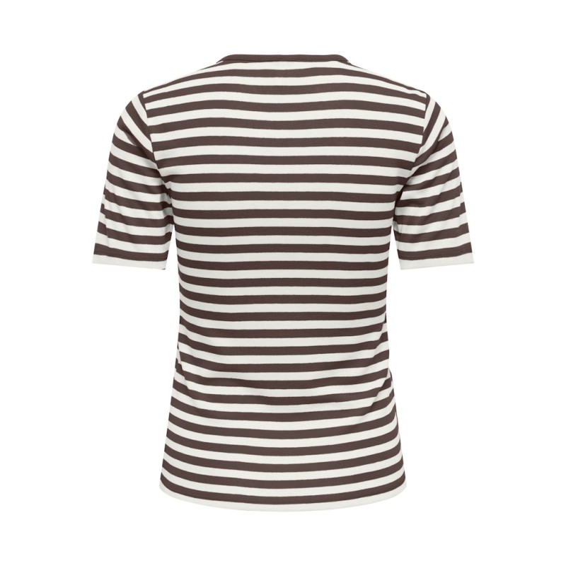 ONLY Elli Rib T-shirt - Chocolate Martini