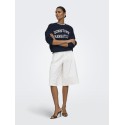 JDY Bianca Bermuda shorts - White