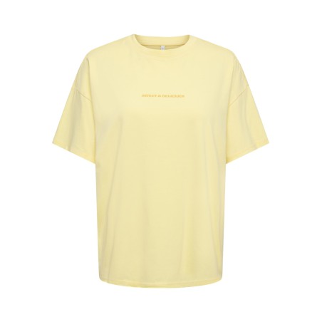 ONLY Kinna kortærmet Oversize T-shirt - Sunlight Pineapple tropical jungle