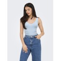 JDY Nanna stik top - Cashmere Blue