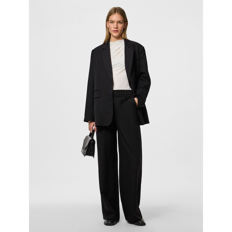 PIECES Kamil HW Wide bukser - Black