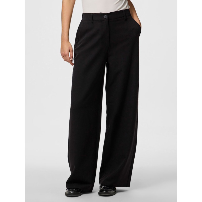 PIECES Kamil HW Wide bukser - Black