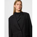PIECES kamil langærmet loose blazer - Black