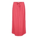 JDY Say maxi slit hør nederdel - Calypso Coral