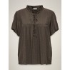 JDY Lima Life kortærmet Top - Chocolate Brown