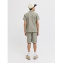 JACK & JONES JUNIOR Global waffle resort kortærmet skjorte - Vetiver