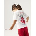 NAME IT MINI Jaysline kortærmet t-shirt - Bright White
