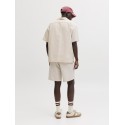 JACK & JONES Global waffle resort kortærmet skjorte - Moonbeam