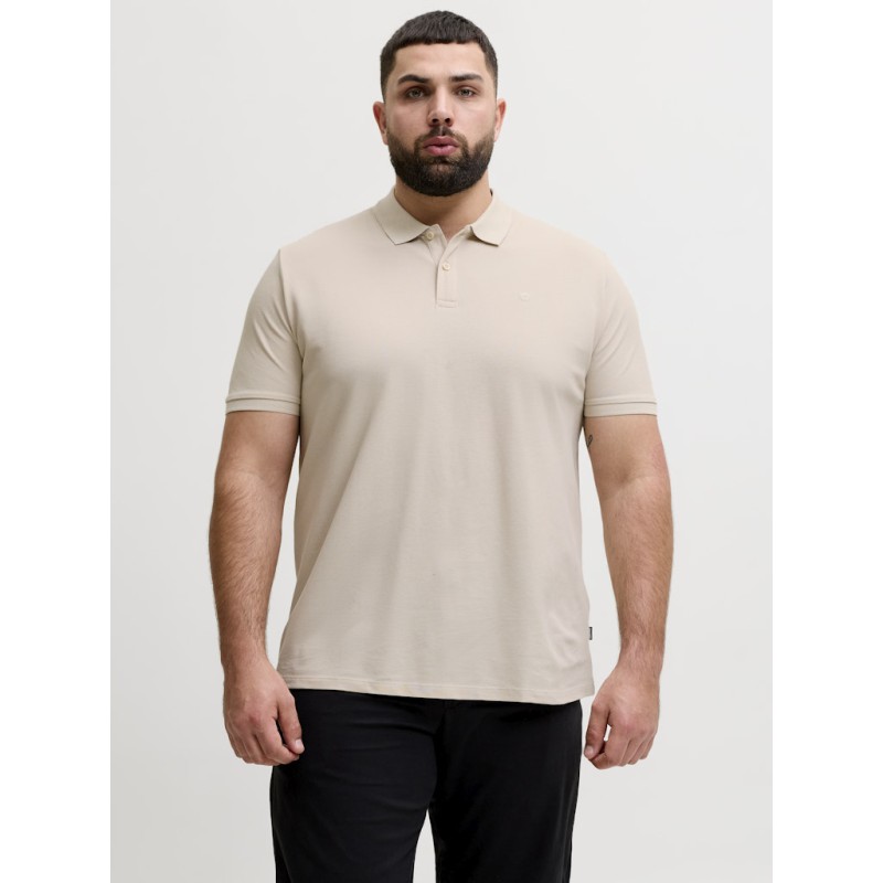 JACK & JONES PLUS Blawestone kortærmet polo - Ancient Scroll SOLID