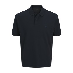 JACK & JONES PLUS Blawestone kortærmet polo - Night Sky SOLID