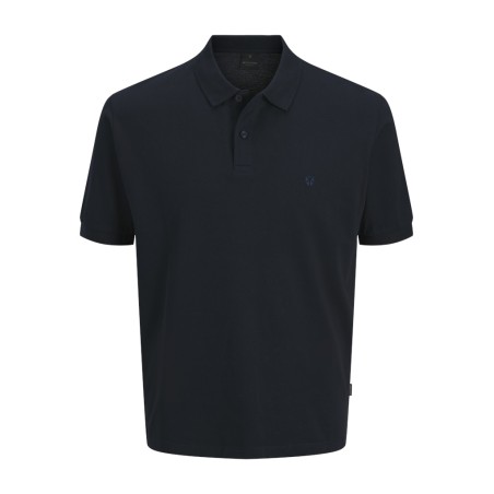 JACK & JONES PLUS Blawestone kortærmet polo - Night Sky SOLID