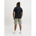 JACK & JONES PLUS Blawestone kortærmet polo - Night Sky SOLID