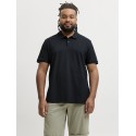 JACK & JONES PLUS Blawestone kortærmet polo - Night Sky SOLID
