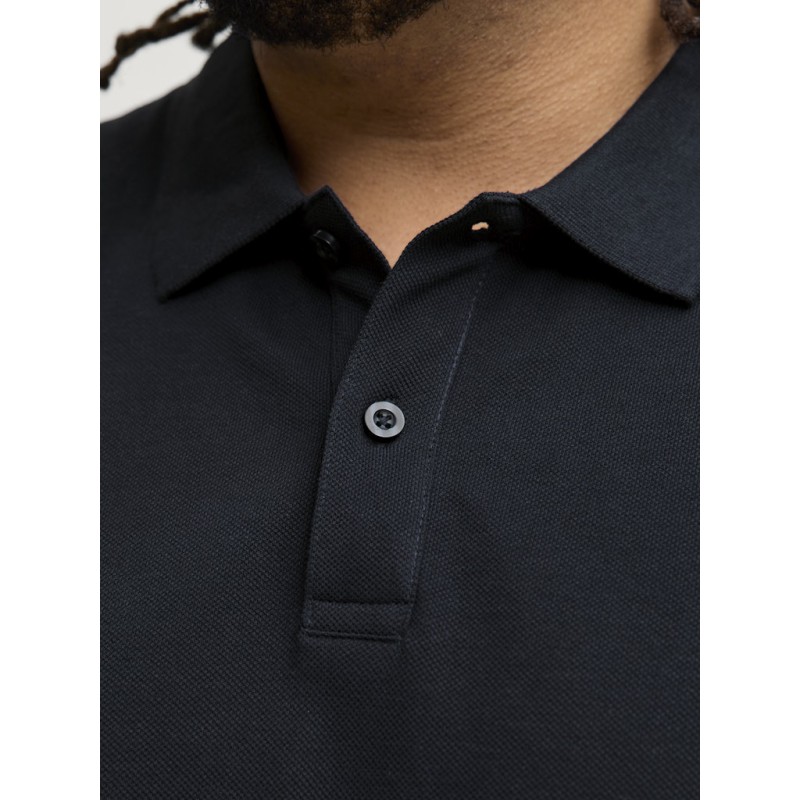 JACK & JONES PLUS Blawestone kortærmet polo - Night Sky SOLID