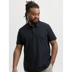 JACK & JONES PLUS Blawestone kortærmet polo - Night Sky SOLID