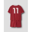 NAME IT KIDS Unisex Hi team shorts sæt - True Red
