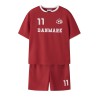 NAME IT KIDS Unisex Hi team shorts sæt - True Red