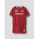 NAME IT KIDS Unisex Hi team shorts sæt - True Red