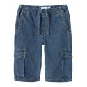 NAME IT Mini Ben Jogger Denim Knickers - Dark Blue Denim