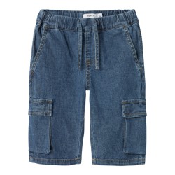 NAME IT Mini Ben Jogger Denim Knickers - Dark Blue Denim
