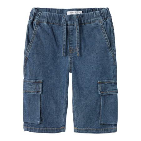 NAME IT Mini Ben Jogger Denim Knickers - Dark Blue Denim