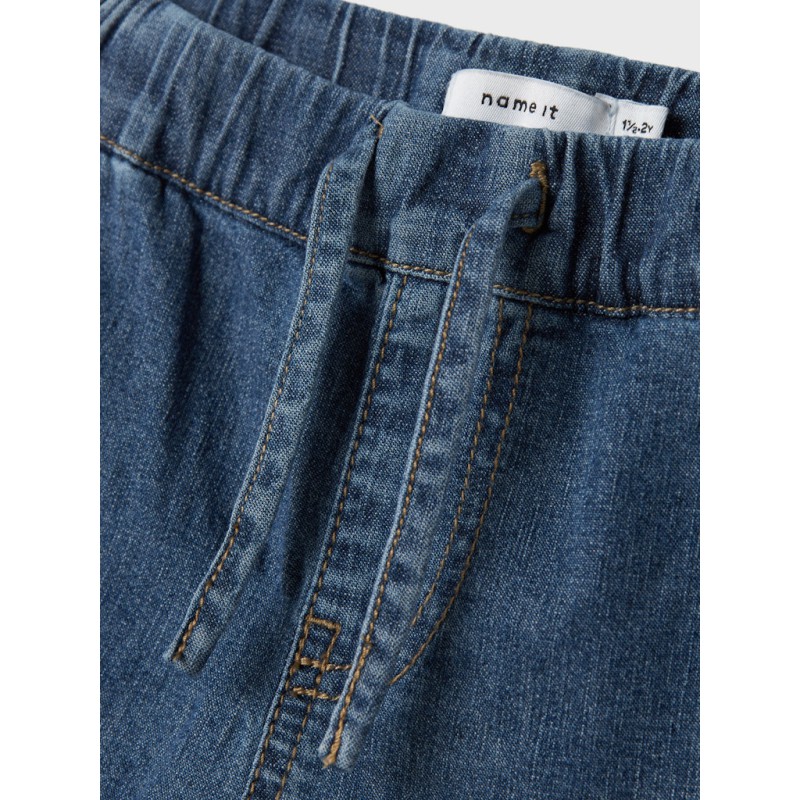 NAME IT Mini Ben Jogger Denim Knickers - Dark Blue Denim
