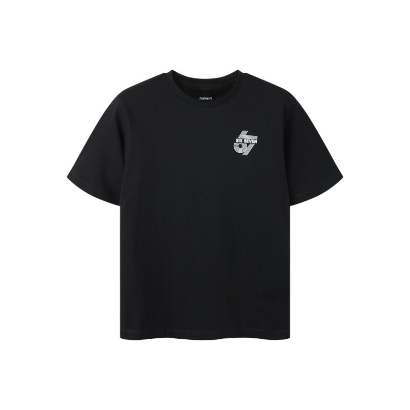NAME IT KIDS Ridoj kortærmet t-shirt - Black