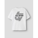 NAME IT KIDS Ridoj kortærmet t-shirt - Bright White