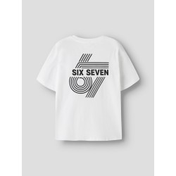 NAME IT KIDS Ridoj kortærmet t-shirt - Bright White