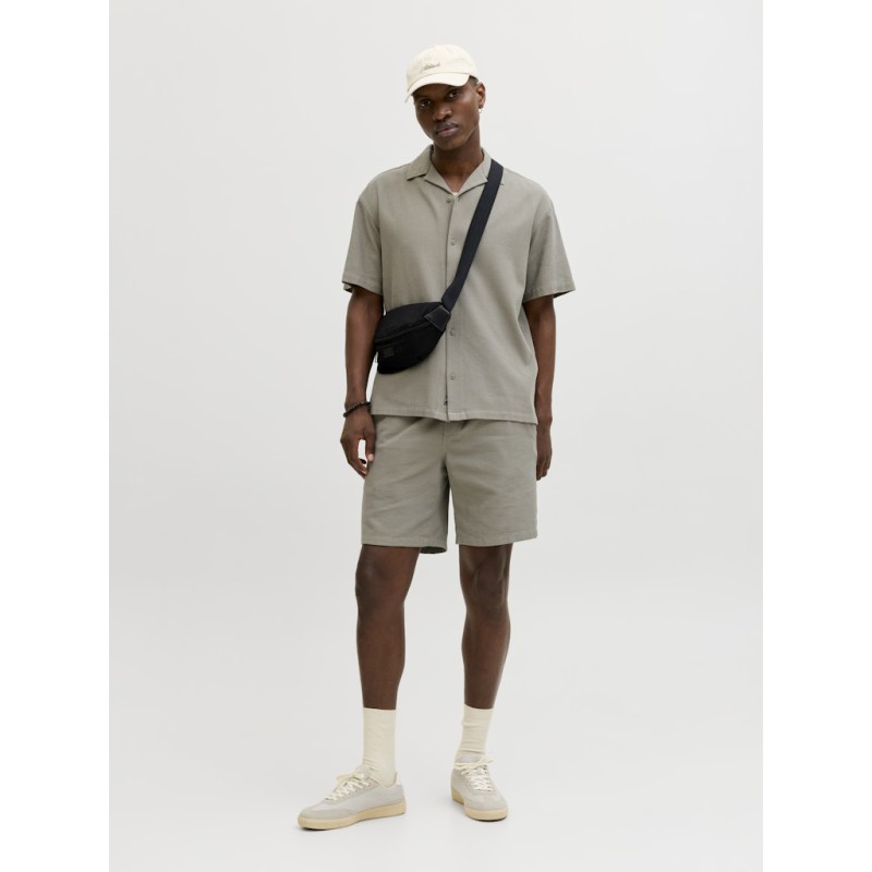 JACK & JONES Jaiden waffle resort shorts - Vetiver