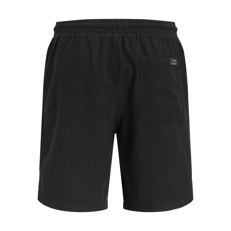 JACK & JONES Jaiden waffle resort shorts - Black
