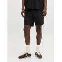 JACK & JONES Jaiden waffle resort shorts - Black