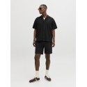JACK & JONES Jaiden waffle resort shorts - Black