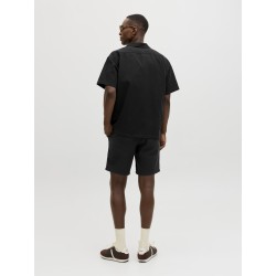 JACK & JONES Jaiden waffle resort shorts - Black
