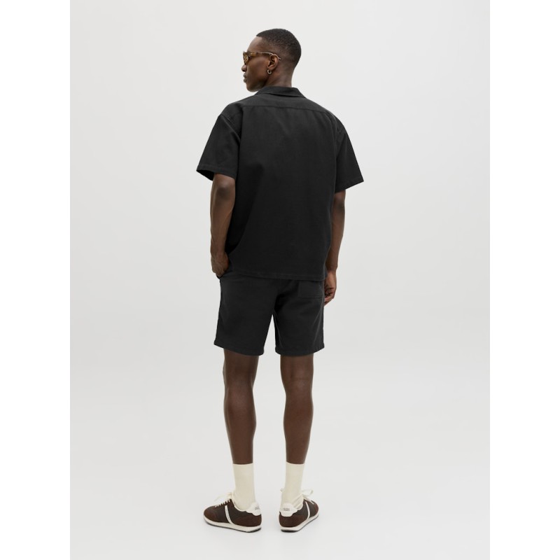 JACK & JONES Jaiden waffle resort shorts - Black